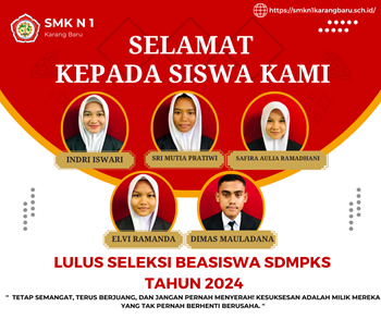 LULUS SELEKSI BEASISWA SDMPKS TAHUN 2024